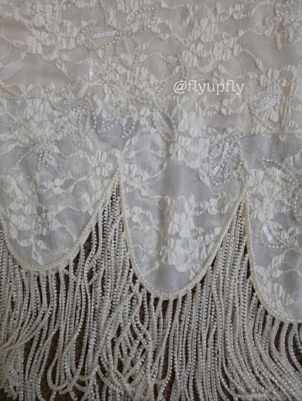 ZARA VIRAL midi fringe skirt with beaded detail Size M - Picture 14 of 14